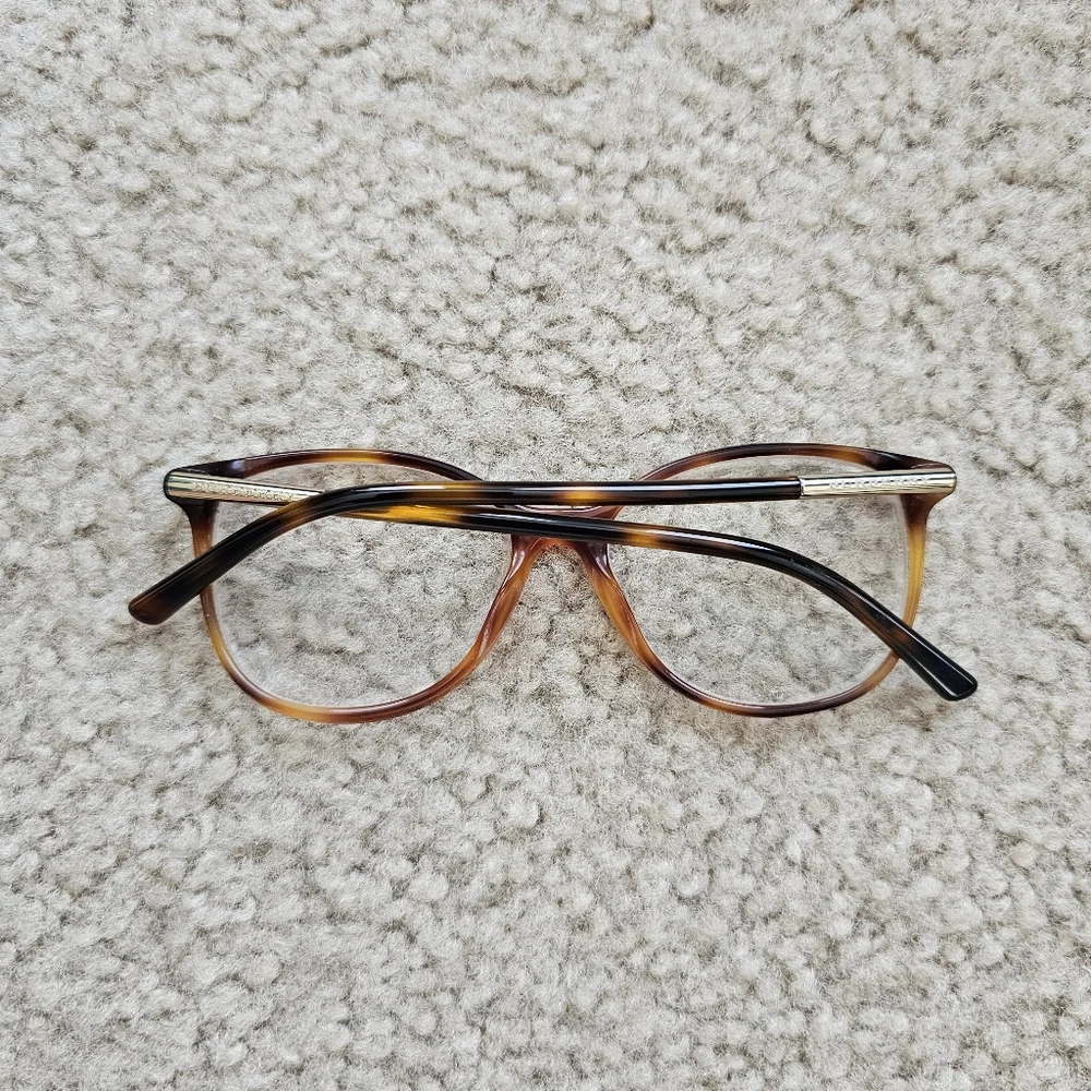 Burberry B2128 rounded oval eyeglasses 52mm brown tortoise shell 52-16-140